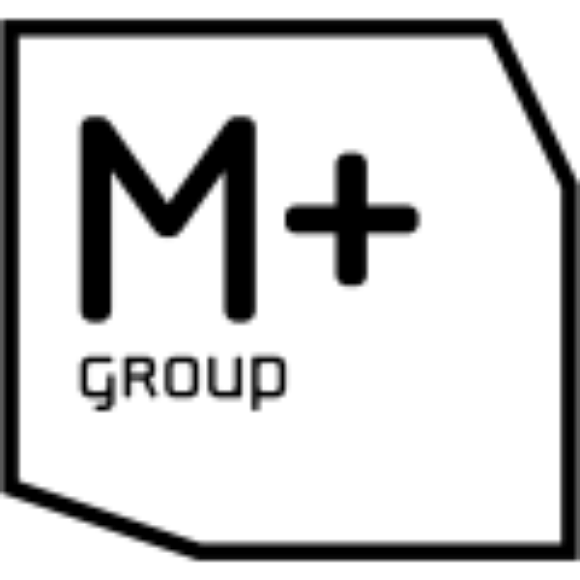 M+ Group logo - Collaboration with MAURYARTE Architecture