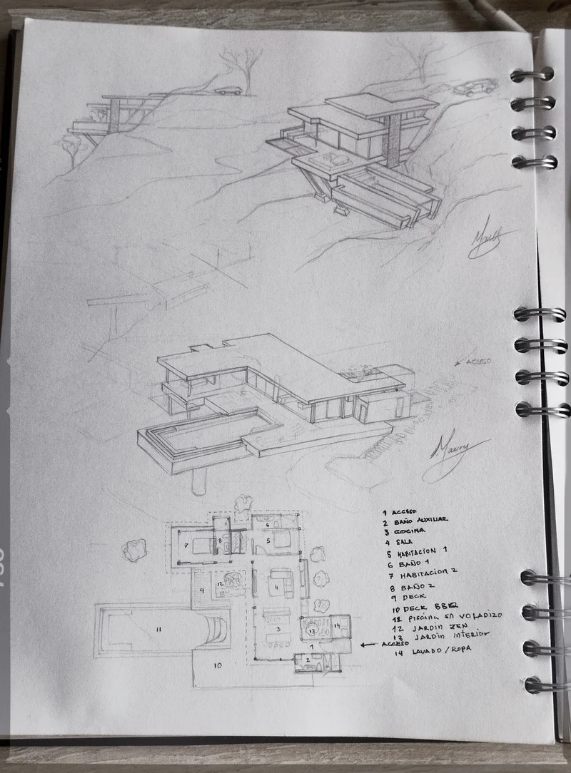 Estudio de volumen y zonificación preliminar por Christian Maury