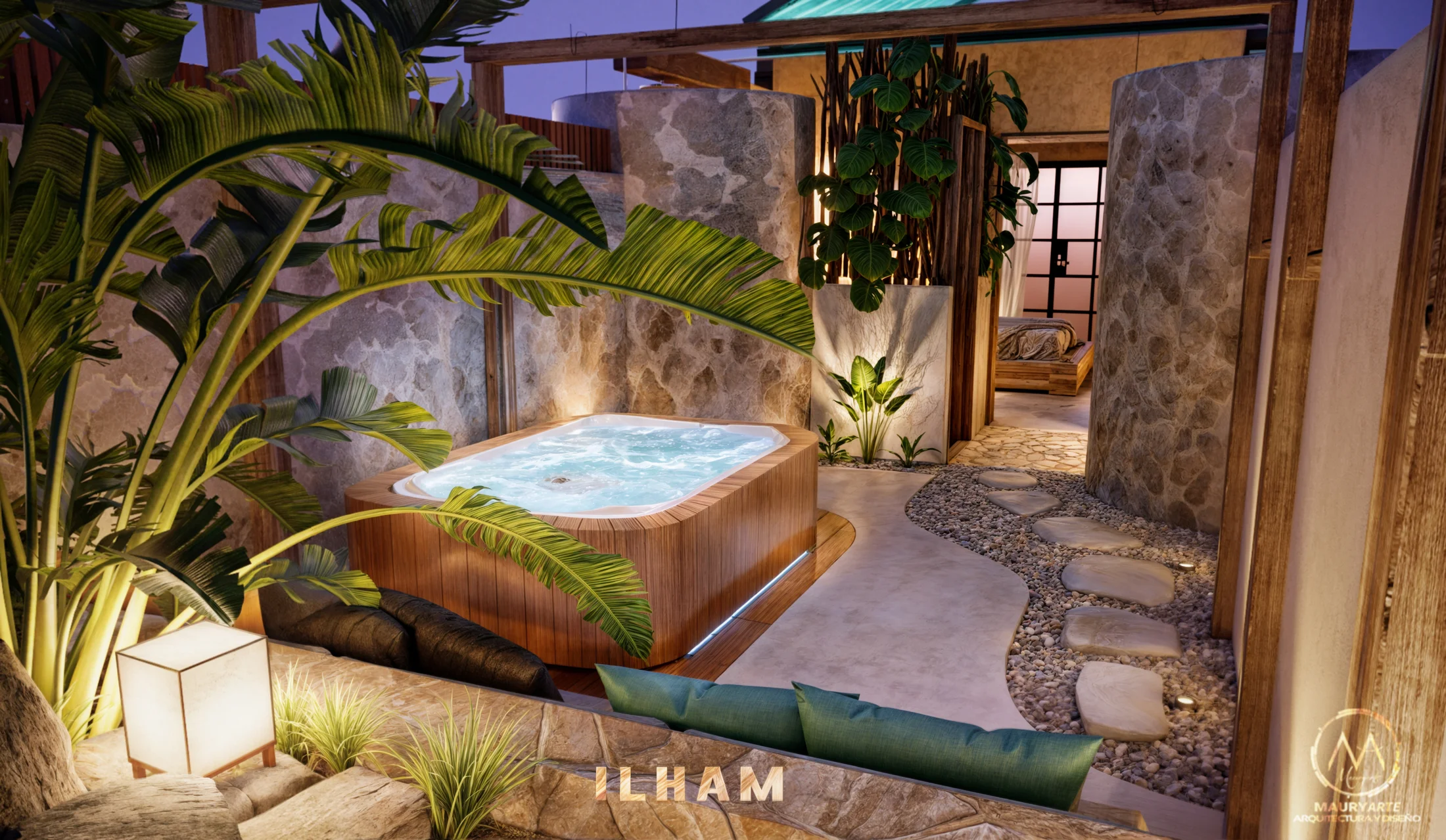 ILHAM - Jacuzzi & Solárium al Aire Libre