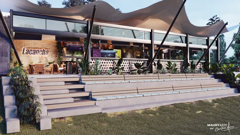 La Cancha Soccer & Padel club lounge by MAURYARTE Architecture
