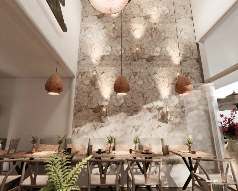 Restaurante Tibetano interior design by MAURYARTE Architecture