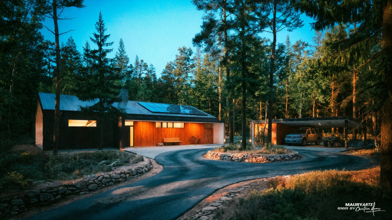 Mountain home exterior